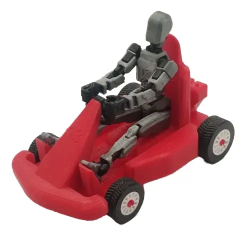 Auto Karting Gokart Para Dummy Rojo